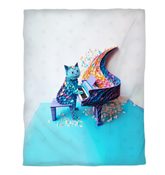 Cozy duvet cover featuring Kirigami autumn leaves pattern.